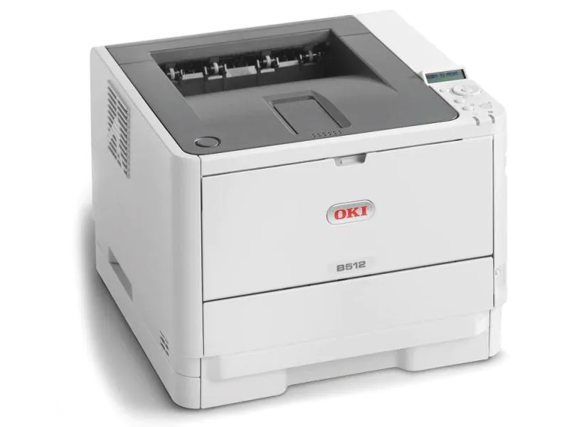 OKI B512dn, Schwarzweiss Laser Drucker, A4, 45 Seiten pro Minute, Drucken, Duplex