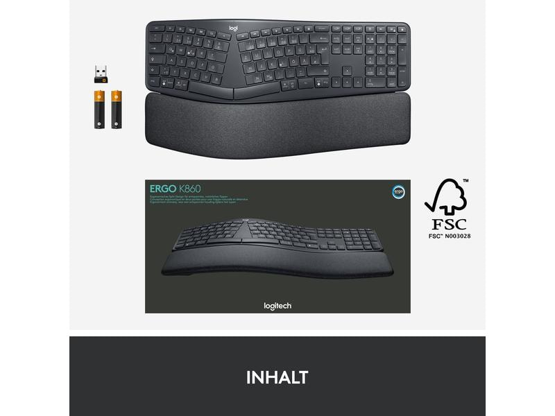 Logitech Tastatur Ergo K860