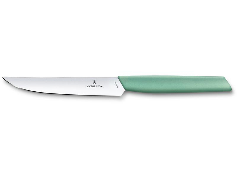 Victorinox Steakmesser Modern gerader Schliff 1 Stück, Mint, Typ: Steakmesser, Klingenform: Glatter Schliff, Griffmaterial: Kunststoff, Set: Nein, Verpackungseinheit: 1 Stück, Detailfarbe: Mint