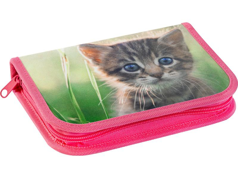 Eberhard Faber Etui Katze 42-teilig, Pink, Gefüllt: Ja, Etui-Art: Etui, Material: Polyester, Farbe: Mehrfarbig