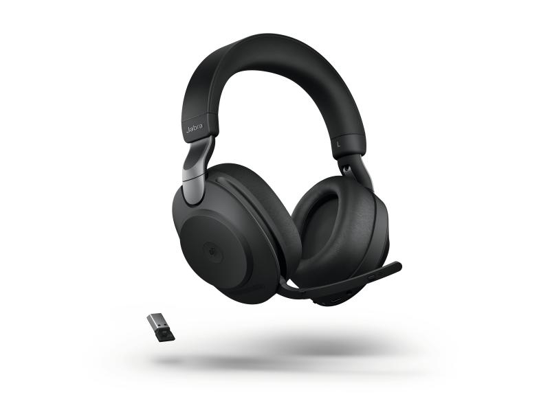 Jabra Headset Evolve2 85 DUO MS Schwarz, USB-A, Ausstattung Mikrofon: Ultra Noise Cancelling, Trageweise: Duo, Skype for Business, Verbindung zum Endgerät: Bluetooth; USB, Tragestil: Überkopfbügel, Trageform: Over-Ear, Geeignet für: Büro; Home Office