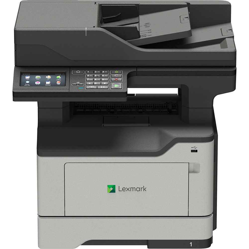Lexmark MX522adhe, Schwarzweiss Laser Drucker, A4, 44 Seiten pro Minute, Drucken, Scannen, Kopieren, Fax, Duplex