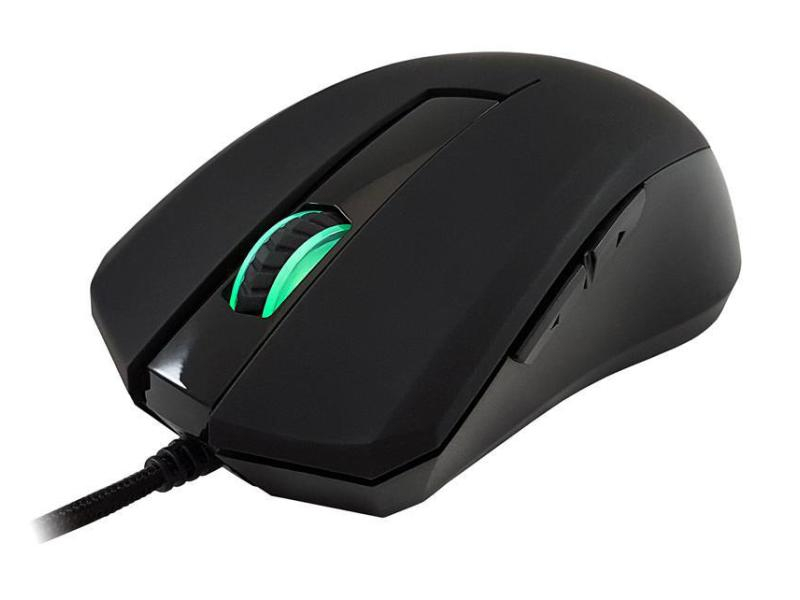 LC-Power Gaming-Maus AiRazor m810RGB, Maus Features: Daumentaste; Beleuchtung; Griffige Seitenflächen; Programmierbare DPI-Einstellung, Bedienungsseite: Rechtshänder, Farbe: Schwarz, Gewicht: 134 g, Anzahl Tasten: 5 ×, Schnittstelle: USB, Verbindungsar