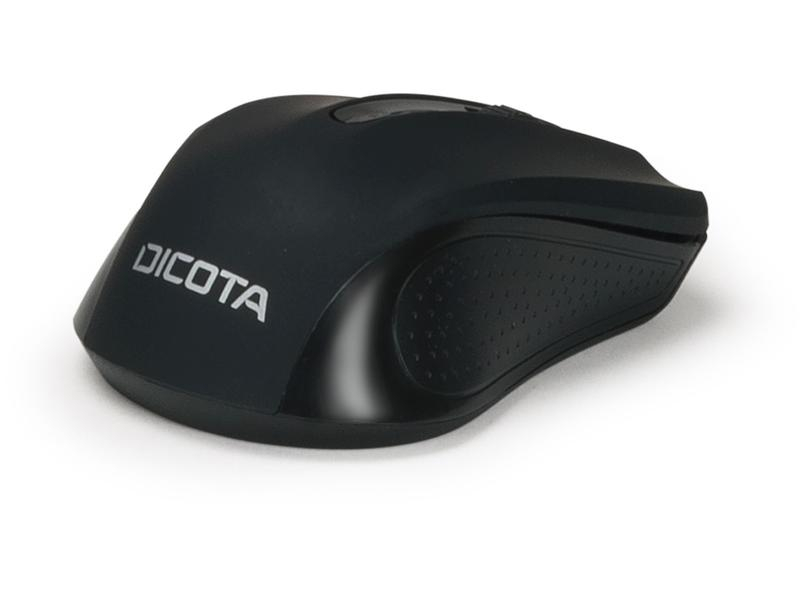 DICOTA Maus Wireless COMFORT, Maus-Typ: Business, Maus Features: Scrollrad, Bedienungsseite: Universal, Farbe: Schwarz, Verbindungsart: Kabellos, Schnittstelle: USB-A