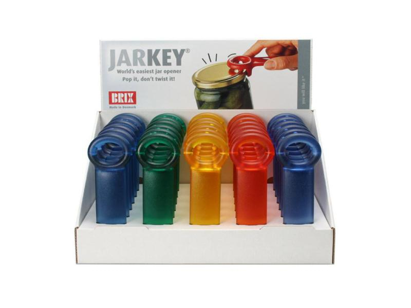 Brix Schraubdeckelöffner JarKey Display à 30 Stück, Assortiert, Farbe: Mehrfarbig, Material: Kunststoff