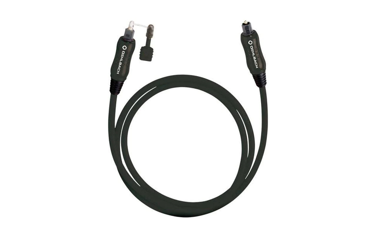 Oehlbach Audio-Kabel Opto Star Black Toslink - Toslink 3 m, Typ: Anschlusskabel, Audiokanäle: Stereo, Audioanschluss Seite A: Toslink, Audioanschluss Seite B: Toslink, Länge: 3 m, Toslinkstecker auf Toslinkstecker, Inklusive LWL-Klinken-Adapter