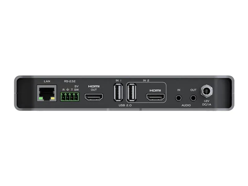 Inogeni Kamera Mixer SHARE2U USB/HDMI ? USB 3.0, Stromversorgung: 12 V, Max. Auflösung: 1920 x 1080 (Full HD), Anzahl Eingänge: 2 ×, Anzahl Ausgänge: 1 ×, Eingänge: 3.5 mm Klinke, HDMI, USB-A, Ausgänge: HDMI, 3.5 mm Klinke, USB-B